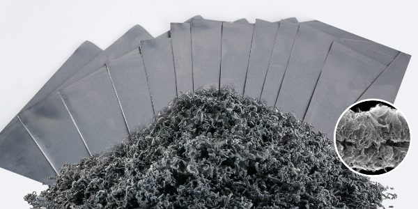 Expanded graphite and pressed flexible graphite details